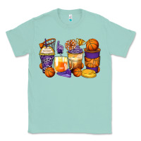 Seafoam basketball coffee cups Classic Tee - Zillion Design Studio