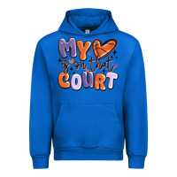 Cobalt my heart is on that court Urban Hoodie - MaliasSmallBusiness