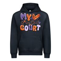 Navy my heart is on that court Urban Hoodie - MaliasSmallBusiness