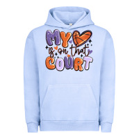 Pigment Grape Ice my heart is on that court Urban Hoodie - MaliasSmallBusiness