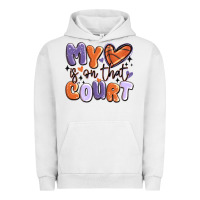 Pigment Lunar Rock my heart is on that court Urban Hoodie - MaliasSmallBusiness