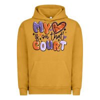 Pigment Peanut Butter my heart is on that court Urban Hoodie - MaliasSmallBusiness