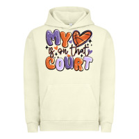 Pigment Pistachio my heart is on that court Urban Hoodie - MaliasSmallBusiness