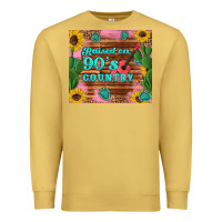 Antique Gold raised 90's country guitar cactus sunflower's Premium Sweatshirt - Artiststas