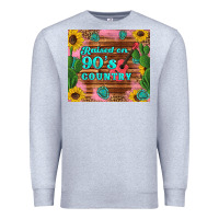 Heather Grey raised 90's country guitar cactus sunflower's Premium Sweatshirt - Artiststas