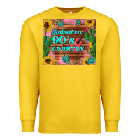 Lemon raised 90's country guitar cactus sunflower's Premium Sweatshirt - Artiststas