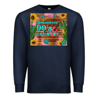 Navy raised 90's country guitar cactus sunflower's Premium Sweatshirt - Artiststas