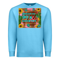 Ocean Blue raised 90's country guitar cactus sunflower's Premium Sweatshirt - Artiststas
