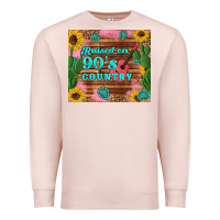 Pale Pink raised 90's country guitar cactus sunflower's Premium Sweatshirt - Artiststas