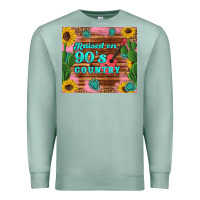 Seafoam raised 90's country guitar cactus sunflower's Premium Sweatshirt - Artiststas