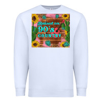 White raised 90's country guitar cactus sunflower's Premium Sweatshirt - Artiststas