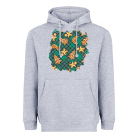 Christmas Gingerbread Cookies Patch Heavyweight Hoodie | Teevron