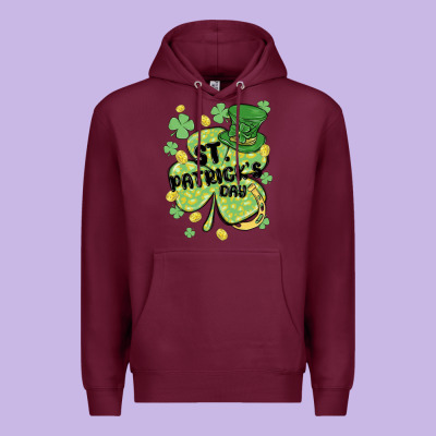 St. Patrick's Day Shamrock Premium Hoodie Designed By Maliassmallbusiness