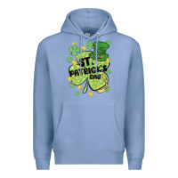 Colony Blue st. patrick's day shamrock Premium Hoodie - MaliasSmallBusiness