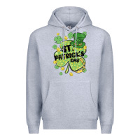 Heather Grey st. patrick's day shamrock Premium Hoodie - MaliasSmallBusiness