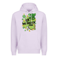 Lilac st. patrick's day shamrock Premium Hoodie - MaliasSmallBusiness
