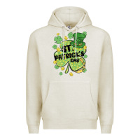 Oatmeal Heather st. patrick's day shamrock Premium Hoodie - MaliasSmallBusiness