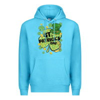 Ocean Blue st. patrick's day shamrock Premium Hoodie - MaliasSmallBusiness