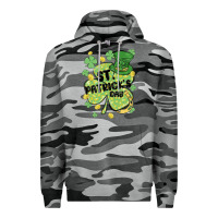 Slate Camo st. patrick's day shamrock Premium Hoodie - MaliasSmallBusiness