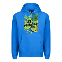 True Royal st. patrick's day shamrock Premium Hoodie - MaliasSmallBusiness