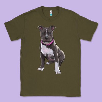 Pitbull Classic Tee Designed By Ranaportraitstore