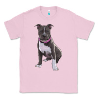 Bubblegum Pink pitbull Classic Tee - RanaPortraitStore
