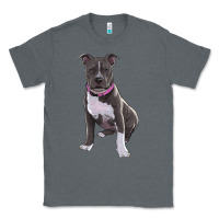 Charcoal Heather pitbull Classic Tee - RanaPortraitStore