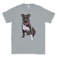 Heather Grey pitbull Classic Tee - RanaPortraitStore