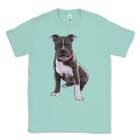 Seafoam pitbull Classic Tee - RanaPortraitStore
