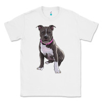 White pitbull Classic Tee - RanaPortraitStore