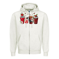 Ladybug Coffee Cups Zipper Hoodie | Teevron