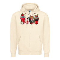 Sandshell ladybug coffee cups Zipper Hoodie - Zillion Design Studio