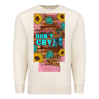 Sandshell cowgirls don't crty boots hat sunflowers 12 oz can cooler  (slim) Premium Sweatshirt - Artiststas