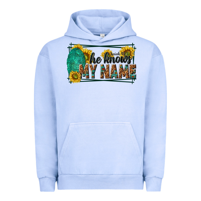 He Knows My Name Isaiah 43 1 Urban Hoodie by NancyCooperArtShop | Teevron