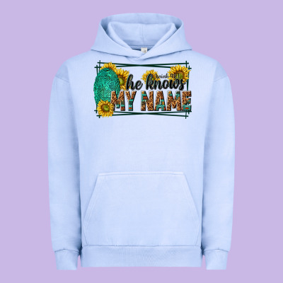 He Knows My Name Isaiah 43 1 Urban Hoodie Designed By Nancycooperartshop
