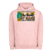 Pigment Salmon he knows my name isaiah 43 1 Urban Hoodie - NancyCooperArtShop