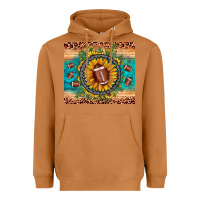 Meerkat football leopard turquoise sunflower Heavyweight Hoodie - JahusDesignShop
