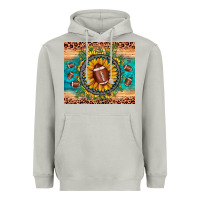 Moon Dust football leopard turquoise sunflower Heavyweight Hoodie - JahusDesignShop