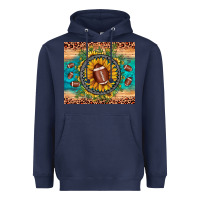 Navy football leopard turquoise sunflower Heavyweight Hoodie - JahusDesignShop