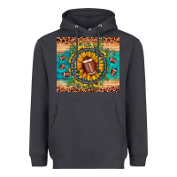 Smoke football leopard turquoise sunflower Heavyweight Hoodie - JahusDesignShop