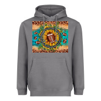Storm football leopard turquoise sunflower Heavyweight Hoodie - JahusDesignShop
