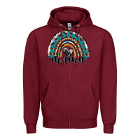 Burgundy western mama rainbow Zipper Hoodie - RanaPortraitStore