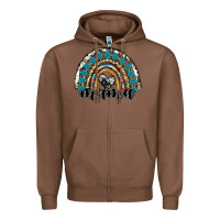 Chestnut western mama rainbow Zipper Hoodie - RanaPortraitStore