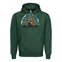 Sports Green western mama rainbow Zipper Hoodie - RanaPortraitStore