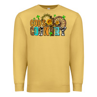 Antique Gold gods country Premium Sweatshirt - AdoDesignShop