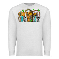 Oatmeal Heather gods country Premium Sweatshirt - AdoDesignShop
