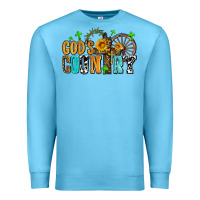 Ocean Blue gods country Premium Sweatshirt - AdoDesignShop