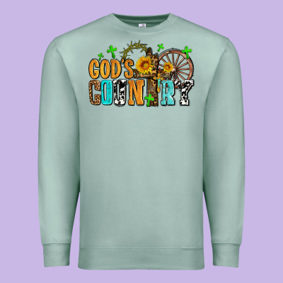 Gods Country Premium Sweatshirt Designed By Adodesignshop