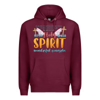 Burgundy holy spirit wonderful counselor Premium Hoodie - MaliasSmallBusiness
