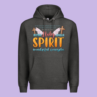 Holy Spirit Wonderful Counselor Premium Hoodie Designed By Maliassmallbusiness